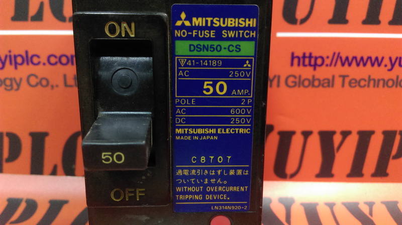 MITSUBISHI NO-FUSE SWITCH 50 AMP DSN 50-CS - 裕益科技自動化設備可